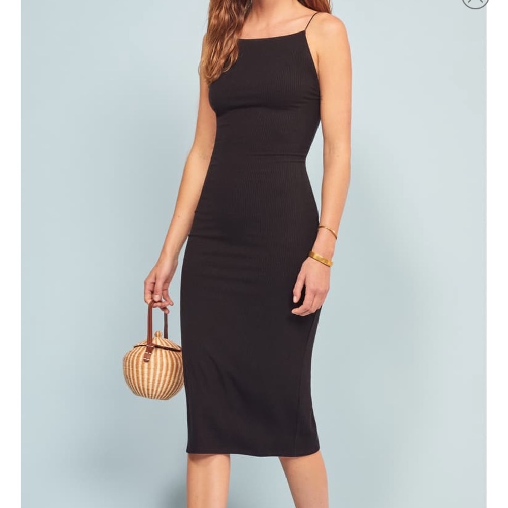 Reformation Black Bodycon Dress